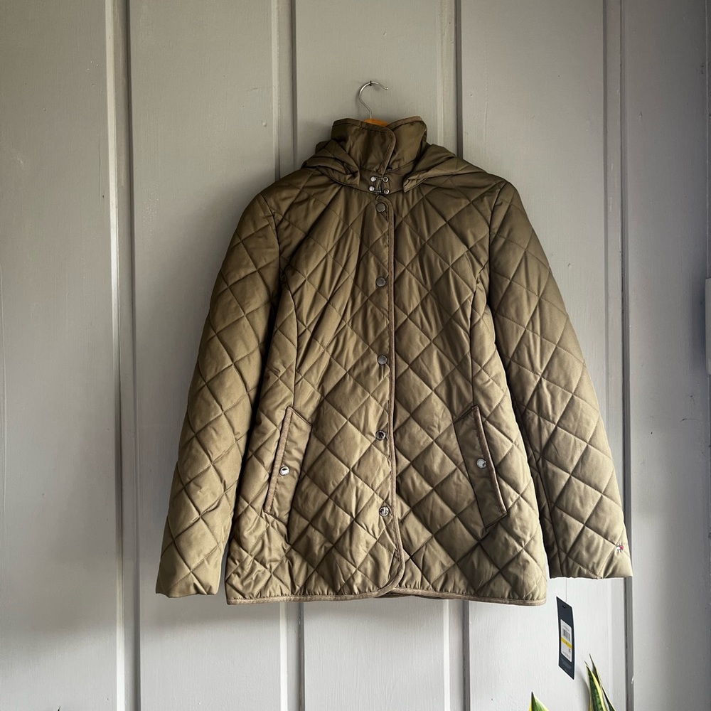 NWT Tommy Hilfiger Olive Green Puffer Jacket